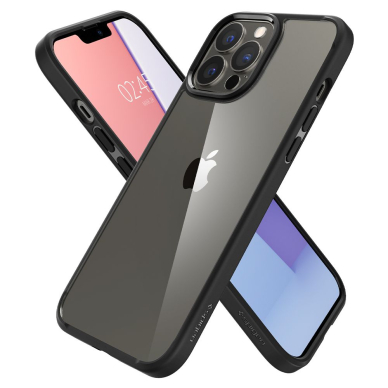 [Užsakomoji prekė] Dėklas skirtas iPhone 13 Pro - Spigen Ultra Hybrid - Matte Juodas  5