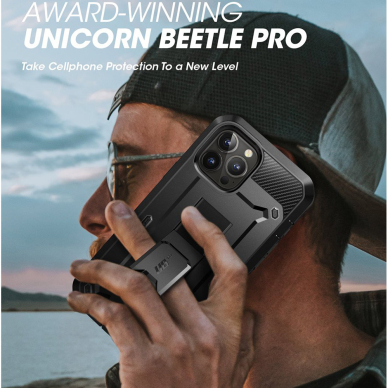 [Užsakomoji prekė] Dėklas skirtas iPhone 13 Pro - Supcase Unicorn Beetle Pro - Juodas LYH194 6