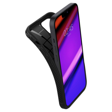 [Užsakomoji prekė] Dėklas skirtas iPhone 13 - Spigen Rugged Armor - Juodas  4