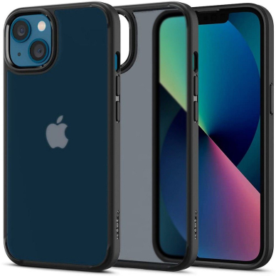 [Užsakomoji prekė] Dėklas skirtas iPhone 13 - Spigen Ultra Hybrid - Frost Juodas