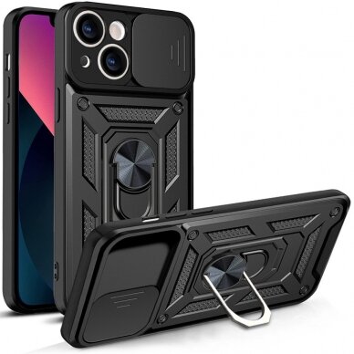 [Užsakomoji prekė] Dėklas skirtas iPhone 13 - Techsuit CamShield Series - Juodas