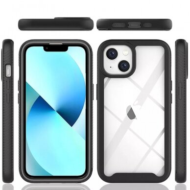 [Užsakomoji prekė] Dėklas skirtas iPhone 14 Plus + Folie - Techsuit Defense360 Pro - Juodas  1