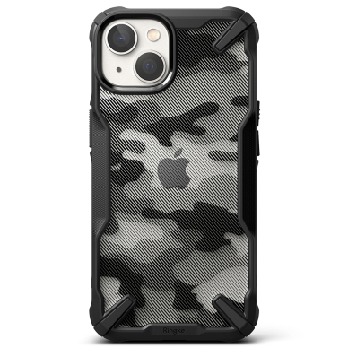 [Užsakomoji prekė] Dėklas skirtas iPhone 14 Plus - Ringke Fusion X Design - Camo Juodas GRN559 1