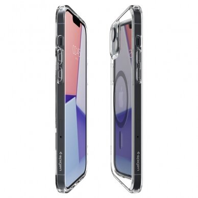 [Užsakomoji prekė] Dėklas skirtas iPhone 14 Plus - Spigen Ultra Hybrid MagSafe - Carbon Fiber  1