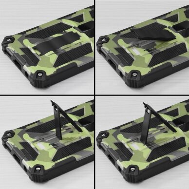 [Užsakomoji prekė] Dėklas skirtas iPhone 14 Plus - Techsuit Blazor Series - Camo Žalias  3