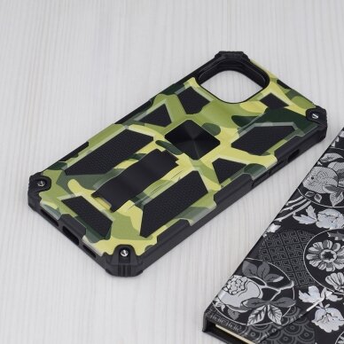 [Užsakomoji prekė] Dėklas skirtas iPhone 14 Plus - Techsuit Blazor Series - Camo Žalias  6