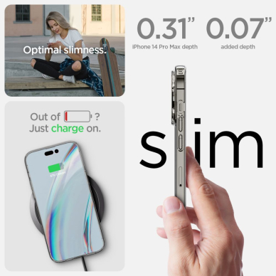 [Užsakomoji prekė] Dėklas skirtas iPhone 14 Pro + 2x Folie - Spigen Crystal Pack 360 - Crystal permatomas  3