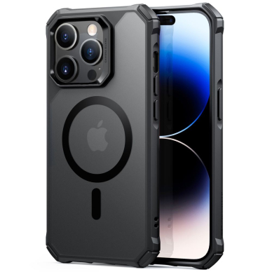 [Užsakomoji prekė] Dėklas iPhone 14 Pro - ESR Air Armor HaloLock - Frosted Juodas