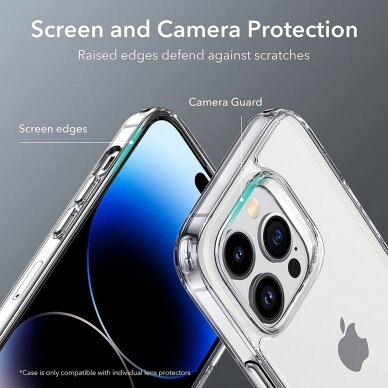 [Užsakomoji prekė] Dėklas skirtas iPhone 14 Pro - ESR Air Shield Boost Kickstand - permatomas  6