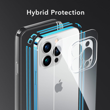 [Užsakomoji prekė] Dėklas iPhone 14 Pro - ESR Ice Shield - Skaidrus 5