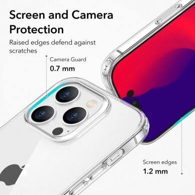 [Užsakomoji prekė] Dėklas skirtas iPhone 14 Pro - ESR Project Zero - permatomas  6