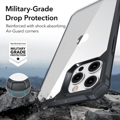 [Užsakomoji prekė] Dėklas iPhone 14 Pro Max - ESR Air Armor - Skaidrus Juodas 1