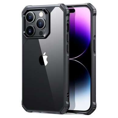 [Užsakomoji prekė] Dėklas iPhone 14 Pro Max - ESR Air Armor - Skaidrus Juodas