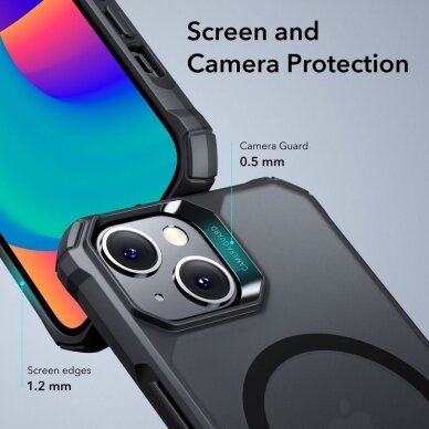 [Užsakomoji prekė] Dėklas skirtas iPhone 14 Pro Max - ESR Air Armor HaloLock - Frosted Juodas 4