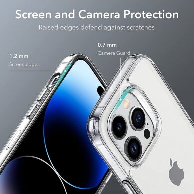 [Užsakomoji prekė] Dėklas skirtas iPhone 14 Pro Max - ESR Air Shield Boost Kickstand - permatomas 6