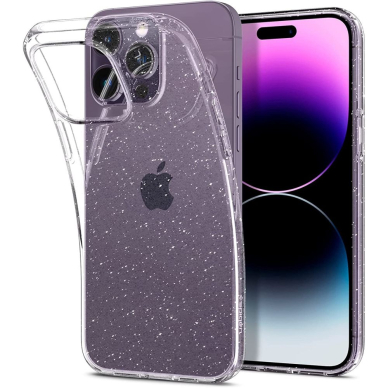 [Užsakomoji prekė] Dėklas skirtas iPhone 14 Pro Max - Spigen Liquid Crystal Glitter - Skaidrus Blizgučiai