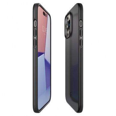 [Užsakomoji prekė] Dėklas skirtas iPhone 14 Pro Max - Spigen Thin Fit - Juodas  5