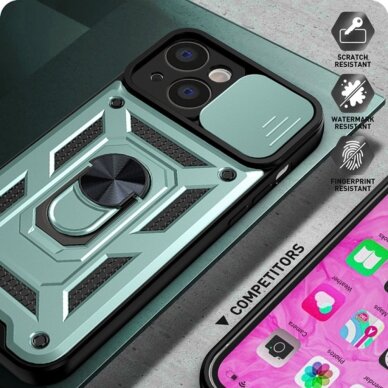 [Užsakomoji prekė] Dėklas iPhone 14 Pro - Techsuit CamShield Series - Žalias 4