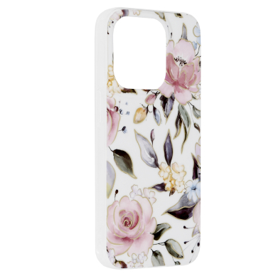 [Užsakomoji prekė] Dėklas skirtas iPhone 14 Pro - Techsuit Marble Series - Chloe Baltas  1