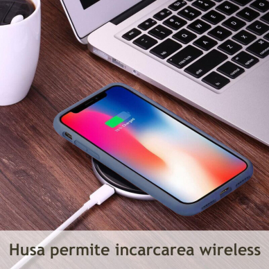 [Užsakomoji prekė] Dėklas skirtas iPhone 14 Pro - Techsuit Soft Edge Silicone - Denim Mėlynas  4