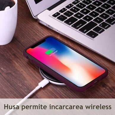 [Užsakomoji prekė] Dėklas skirtas iPhone 14 Pro - Techsuit Soft Edge Silicone - Plum Violetinė  4