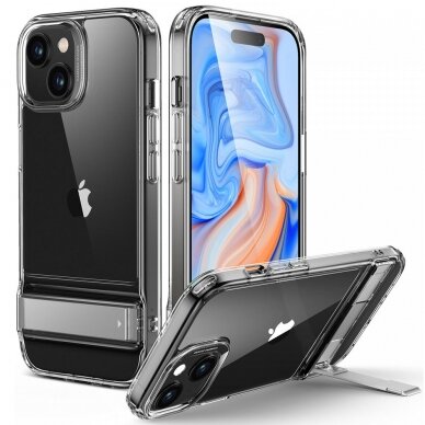 [Užsakomoji prekė] Dėklas iPhone 15 - ESR Air Shield Boost Kickstand - Permatomas