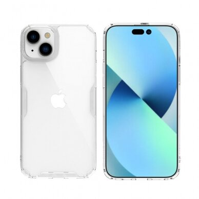 [Užsakomoji prekė] Dėklas iPhone 15 - Nillkin Nature TPU Case - Transparent