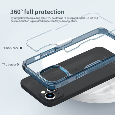 [Užsakomoji prekė] Dėklas iPhone 15 - Nillkin Nature TPU PRO MagSafe Case - Transparent 6