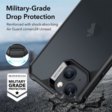 [Užsakomoji prekė] Dėklas iPhone 15 Plus - ESR Air Armor - Frosted Juodas 4