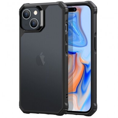 [Užsakomoji prekė] Dėklas iPhone 15 Plus - ESR Air Armor - Frosted Juodas