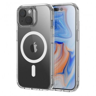 [Užsakomoji prekė] Dėklas iPhone 15 Plus - ESR Classic Hybrid HaloLock - Permatomas 1