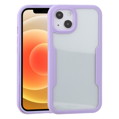 [Užsakomoji prekė] Dėklas iPhone 15 Plus + Folie - Techsuit ColorVerse 360 Series - Purpurinis