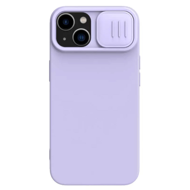 [Užsakomoji prekė] Dėklas iPhone 15 Plus - Nillkin CamShield Silky MagSafe Silicone - Misty Purple 1