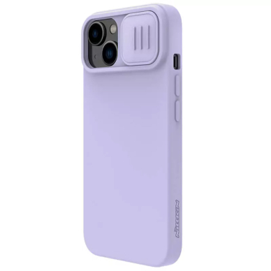 [Užsakomoji prekė] Dėklas iPhone 15 Plus - Nillkin CamShield Silky MagSafe Silicone - Misty Purple 3