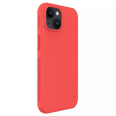 [Užsakomoji prekė] Dėklas iPhone 15 Plus - Nillkin Super Frosted Shield Pro - Raudonas 5