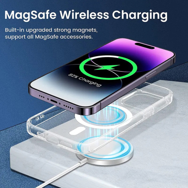 [Užsakomoji prekė] Dėklas iPhone 15 Plus - Techsuit MagSafe Pro - Violetinis 3