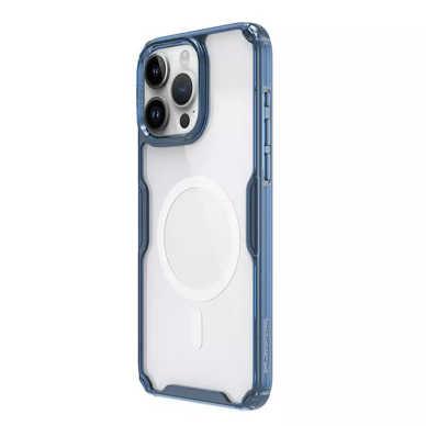 [Užsakomoji prekė] Dėklas iPhone 15 Pro Max - Nillkin Nature TPU MagSafe Case - Mėlynas 4