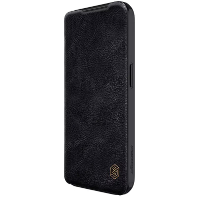 [Užsakomoji prekė] Dėklas iPhone 15 Pro Max - Nillkin QIN Pro Leather Case - Juodas 3