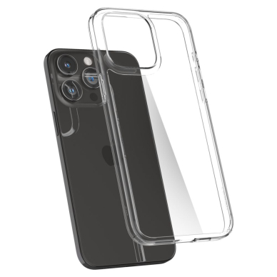 [Užsakomoji prekė] Dėklas iPhone 15 Pro Max - Spigen Air Skin Hybrid - Crystal Skaidrus 3