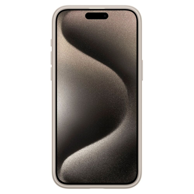 [Užsakomoji prekė] Dėklas iPhone 15 Pro Max - Spigen Ultra Hybrid - Frost Natural Titanium 2