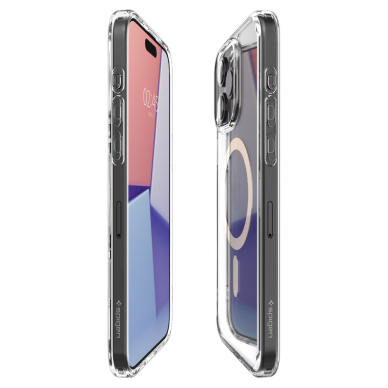 [Užsakomoji prekė] Dėklas iPhone 15 Pro Max - Spigen Ultra Hybrid MagSafe - auksinės spalvos 5