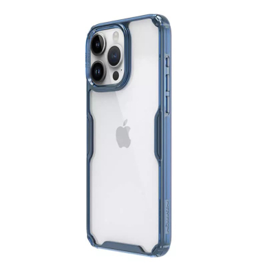 [Užsakomoji prekė] Dėklas iPhone 15 Pro - Nillkin Nature TPU Case - Mėlynas 3