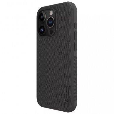 [Užsakomoji prekė] Dėklas iPhone 15 Pro - Nillkin Super Frosted Shield Pro - Juodas 3