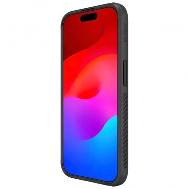 [Užsakomoji prekė] Dėklas iPhone 15 Pro - Nillkin Super Frosted Shield Pro - Juodas 4