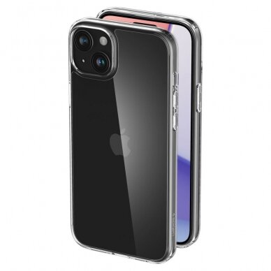 [Užsakomoji prekė] Dėklas iPhone 15 - Spigen Air Skin Hybrid - Crystal Skaidrus 5