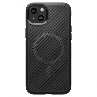 [Užsakomoji prekė] Dėklas iPhone 15 - Spigen Core Armor MagSafe - Matte Juodas 1