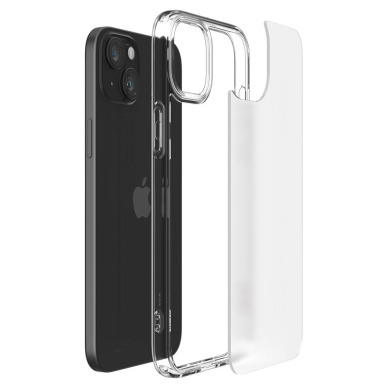 [Užsakomoji prekė] Dėklas iPhone 15 - Spigen Ultra Hybrid - Skaidrus 3