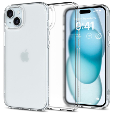 [Užsakomoji prekė] Dėklas iPhone 15 - Spigen Ultra Hybrid - Skaidrus