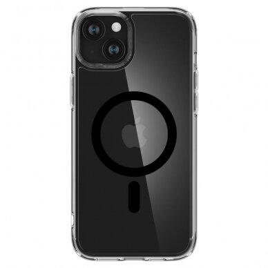 [Užsakomoji prekė] Dėklas iPhone 15 - Spigen Ultra Hybrid MagSafe - Juodas 1