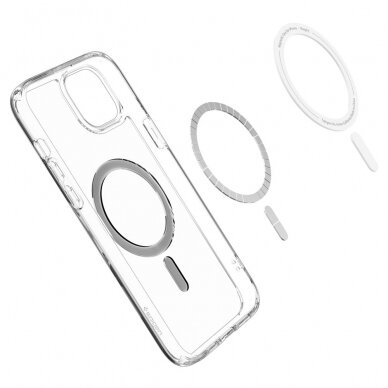 [Užsakomoji prekė] Dėklas iPhone 15 - Spigen Ultra Hybrid MagSafe - Juodas 5